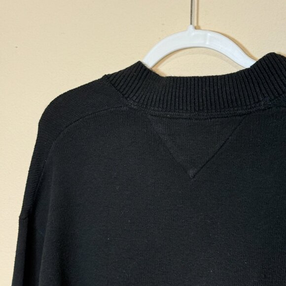 Tommy Hilfiger Cardigan Stripe Graphic Tommy Jeans Man Black White M - Picture 7 of 9